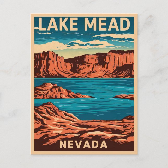 Lake Mead Nevada,  Postcard (Front)