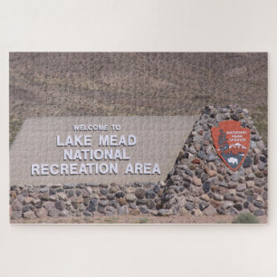 Lake Mead Recreational Area Sign Jigsaw Puzzle