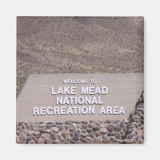Lake Meade Recreational Area sign Magnet (Front)