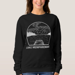 Lake Memphremagog Vermont Funny Fishing Camping Su Sweatshirt