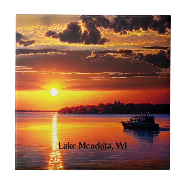 Lake Mendota, WI, Tile (Front)