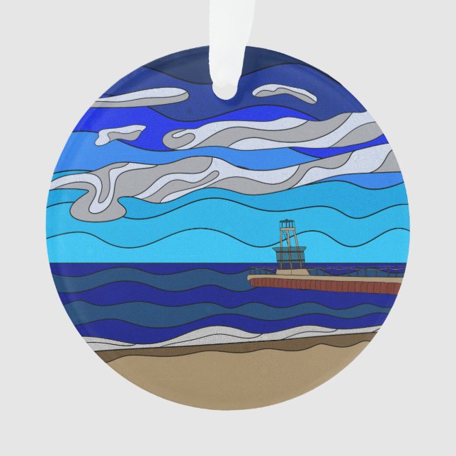 Lake Michigan - Acrylic Ornament (Front)