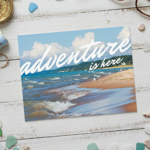 Lake Michigan Adventure Shoreline Postcard