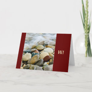 Lake Michigan Beach Stones I Card