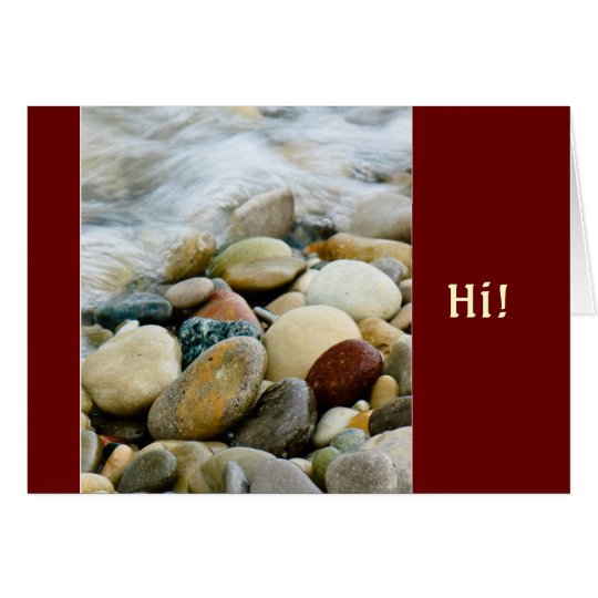 Lake Michigan Beach Stones I Card