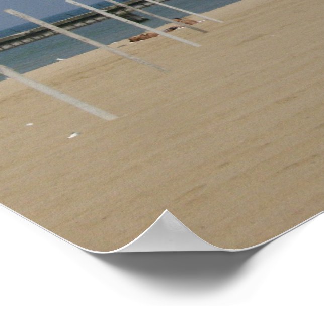 Lake MIchigan Beacon Light  Poster (Corner)