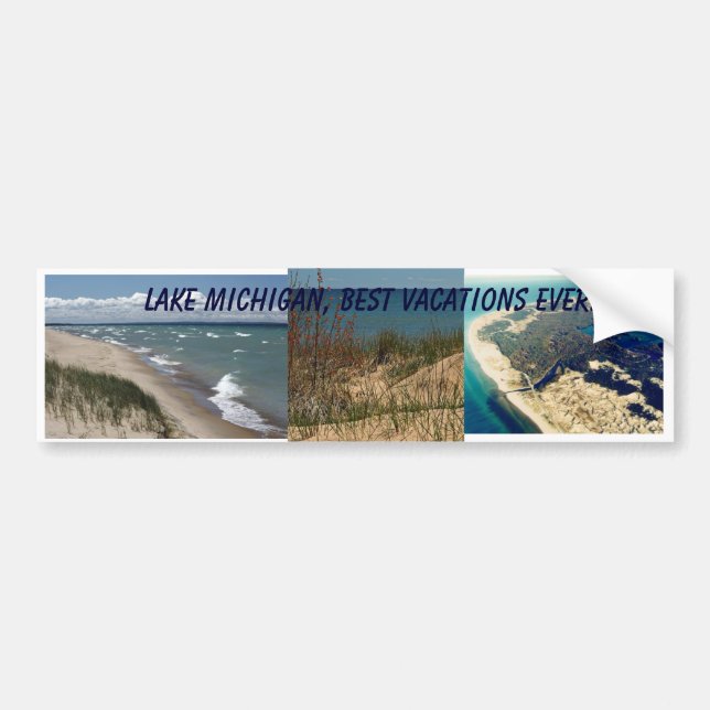 Lake Michigan Bumper Sticker (Front)