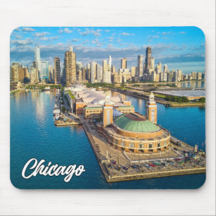 Lake Michigan, Chicago, Illinois, USA Mouse Mat