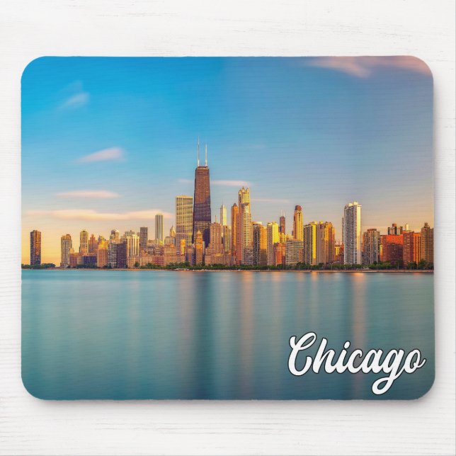 Lake Michigan, Chicago, Illinois, USA Mouse Mat (Front)