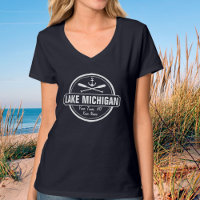 Lake Michigan, custom town, name, anchor, paddles