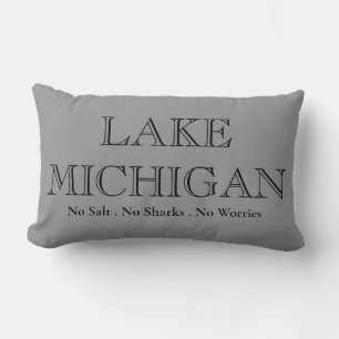 Lake Michigan Great Lake State Lumbar Cushion