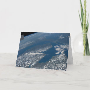 Lake Michigan, Lake Huron And State Of Michigan. Card