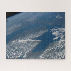 Lake Michigan, Lake Huron And State Of Michigan. Jigsaw Puzzle