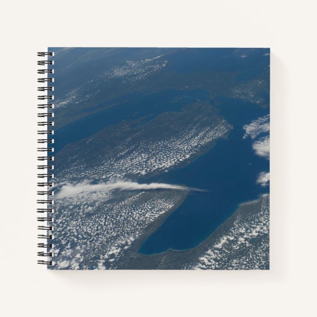 Lake Michigan, Lake Huron And State Of Michigan. Notebook (Front)