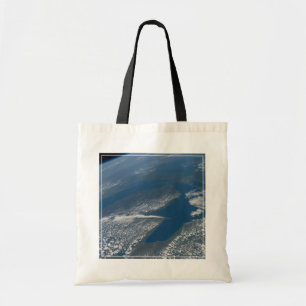 Lake Michigan, Lake Huron And State Of Michigan. Tote Bag