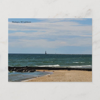 Lake Michigan Lighthouse Postcard
