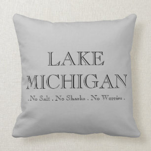Lake  Michigan, no sharks, no salt, no worries! Cushion