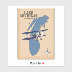 Lake Michigan North America map