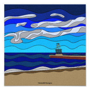 Lake Michigan - Photo Print 12"x12"