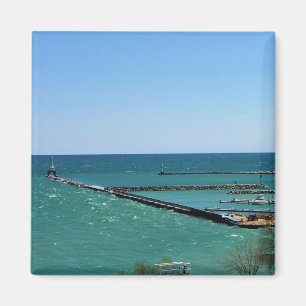 Lake Michigan, Port Washington, Wisconsin Magnet