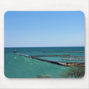 Lake Michigan, Port Washington, Wisconsin Mouse Mat