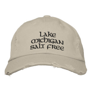 Lake michigan salt free embroidered hat