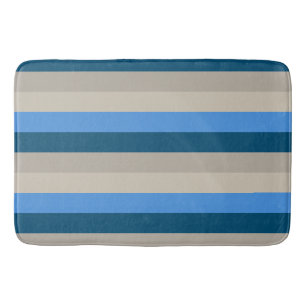 Lake Michigan Sand and Surf Stripes Bath Mat