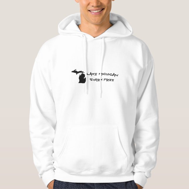 Lake Michigan shark free Hoodie (Front)