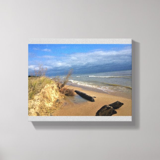 Lake Michigan, Sheboygan, Wisconsin Canvas Print (Front)