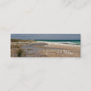 Lake Michigan Shore Mini Business Card
