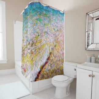 Lake Michigan Shore Shower Curtain