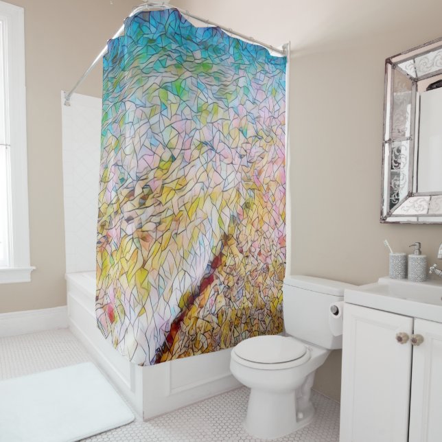 Lake Michigan Shore Shower Curtain (In Situ)