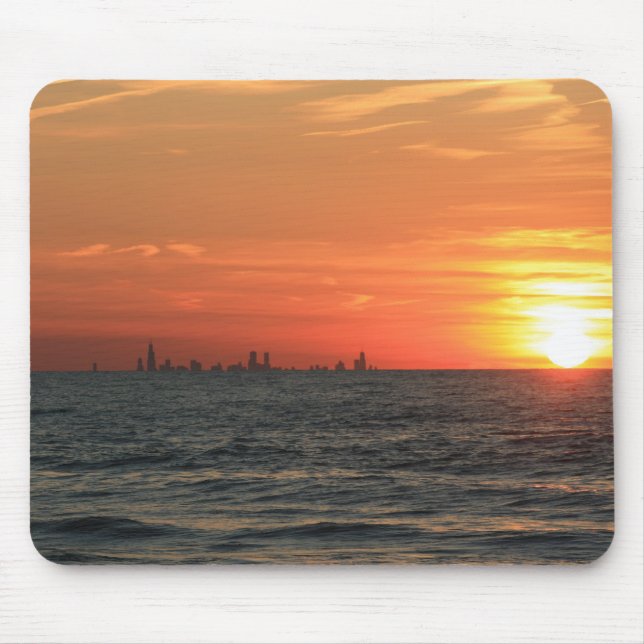 Lake Michigan Sunset 1 Mouse Mat (Front)