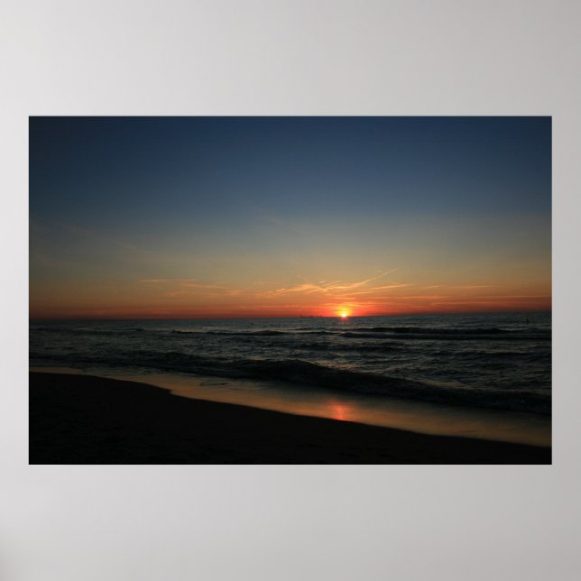 Lake Michigan Sunset 2 Poster (Front)