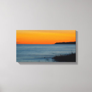 Lake Michigan Sunset, Michigan Canvas Print