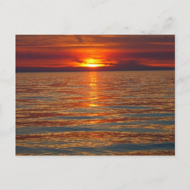 Lake Michigan Sunset Postcard (Front)