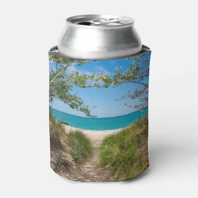 Lake Michigan Tranquillity Can Cooler (Can Front)