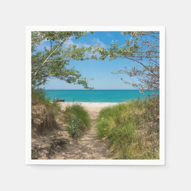 Lake Michigan Tranquillity Napkin (Front)