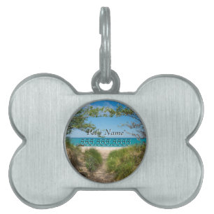 Lake Michigan Tranquillity Pet ID Tag