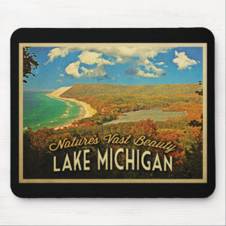 Lake Michigan Vintage Mouse Mat