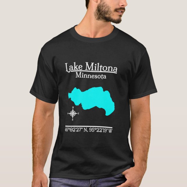 Lake Miltona Minnesota Long Sleeve T Shirt (Front)