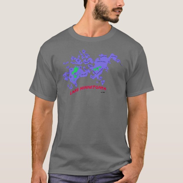 Lake Minnetonka design Sleeve T-Shirt (Front)