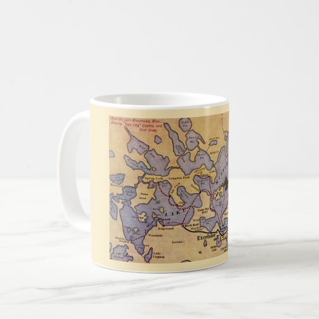Lake Minnetonka Purple & Gold Mug (Front Left)