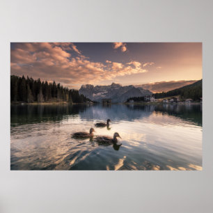 Lake Misurina   Dolomites, Italy Poster