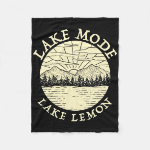 Lake Mode Lake Lemon Camping Indiana Camper Family Fleece Blanket