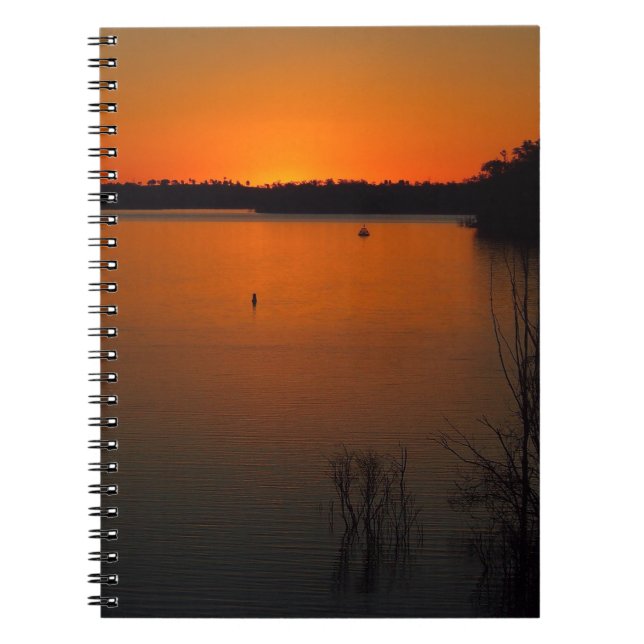 Lake Monduran sunset notebook (Front)