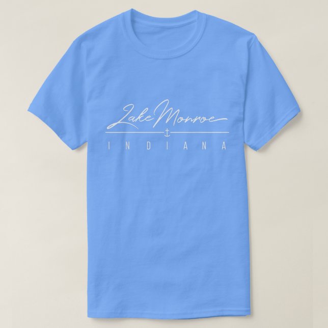 Lake Monroe IN  T-Shirt (Design Front)