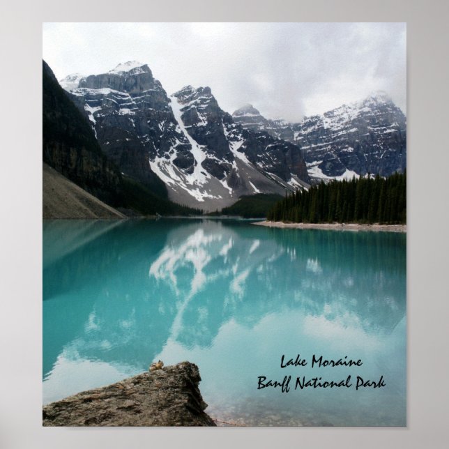 Lake Moraine, Banff National Park Poster (Front)