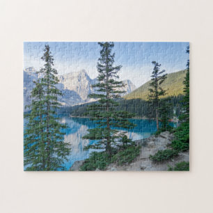Lake Moraine in Banff Canada Jigsaw Puzzle