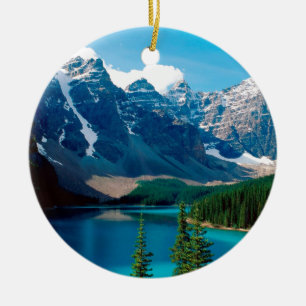 Lake Moraine Park Canada Ceramic Tree Decoration
